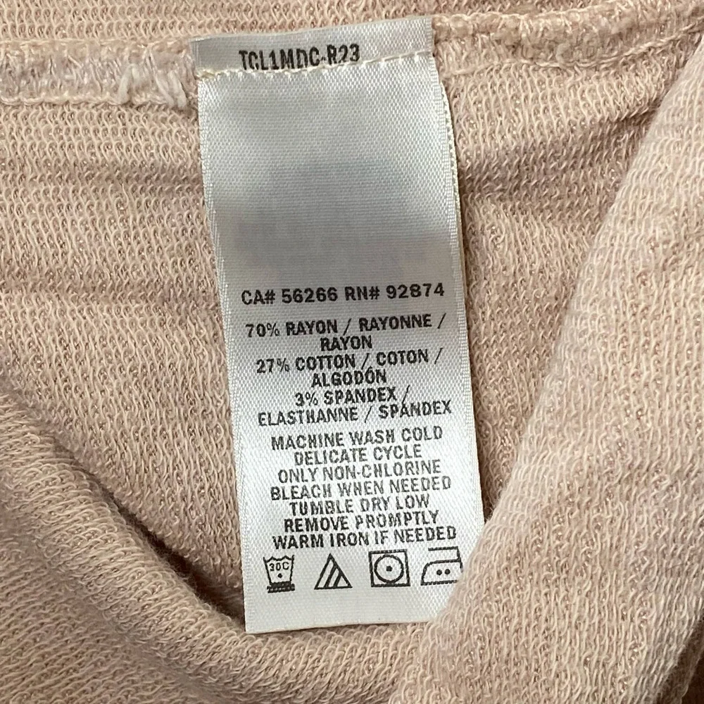 Splendid Pink Zip Hooded Sweater Size Small